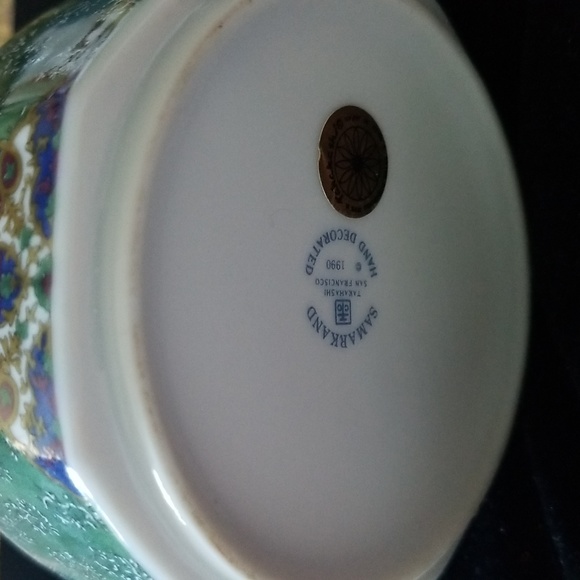 Takahashi Samarkand San Francisco Hand Decoated Octagonal Japan Floral Box - Picture 8 of 8